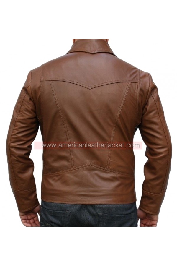 Suzahdi Handmade Brown Leather Motorcycle Jacket - Wolverine Logan Inspired From X-Men: Days Of Future Past